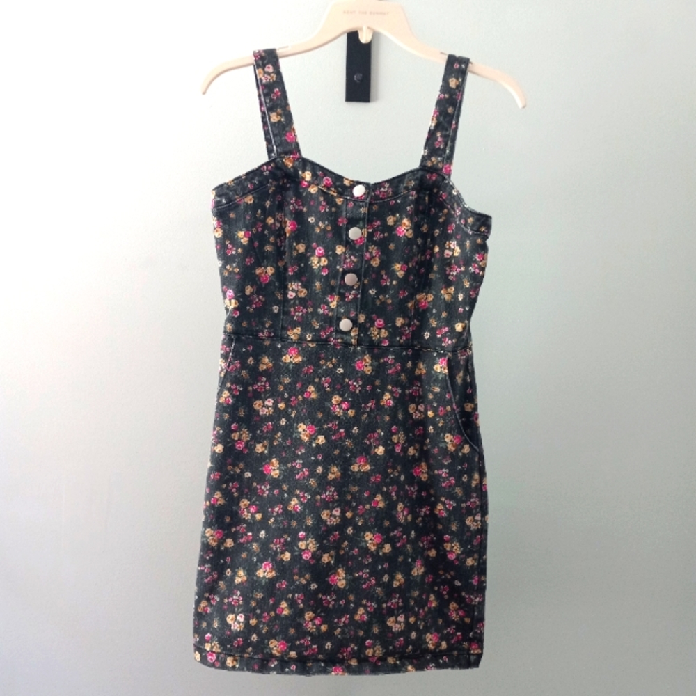 Cute Denim Patterned Dress